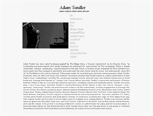 Tablet Screenshot of adamtendler.com